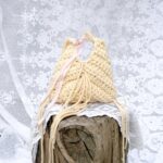 Masełkowa Torebka z Sznurka Bawełnianego z Recyklingu